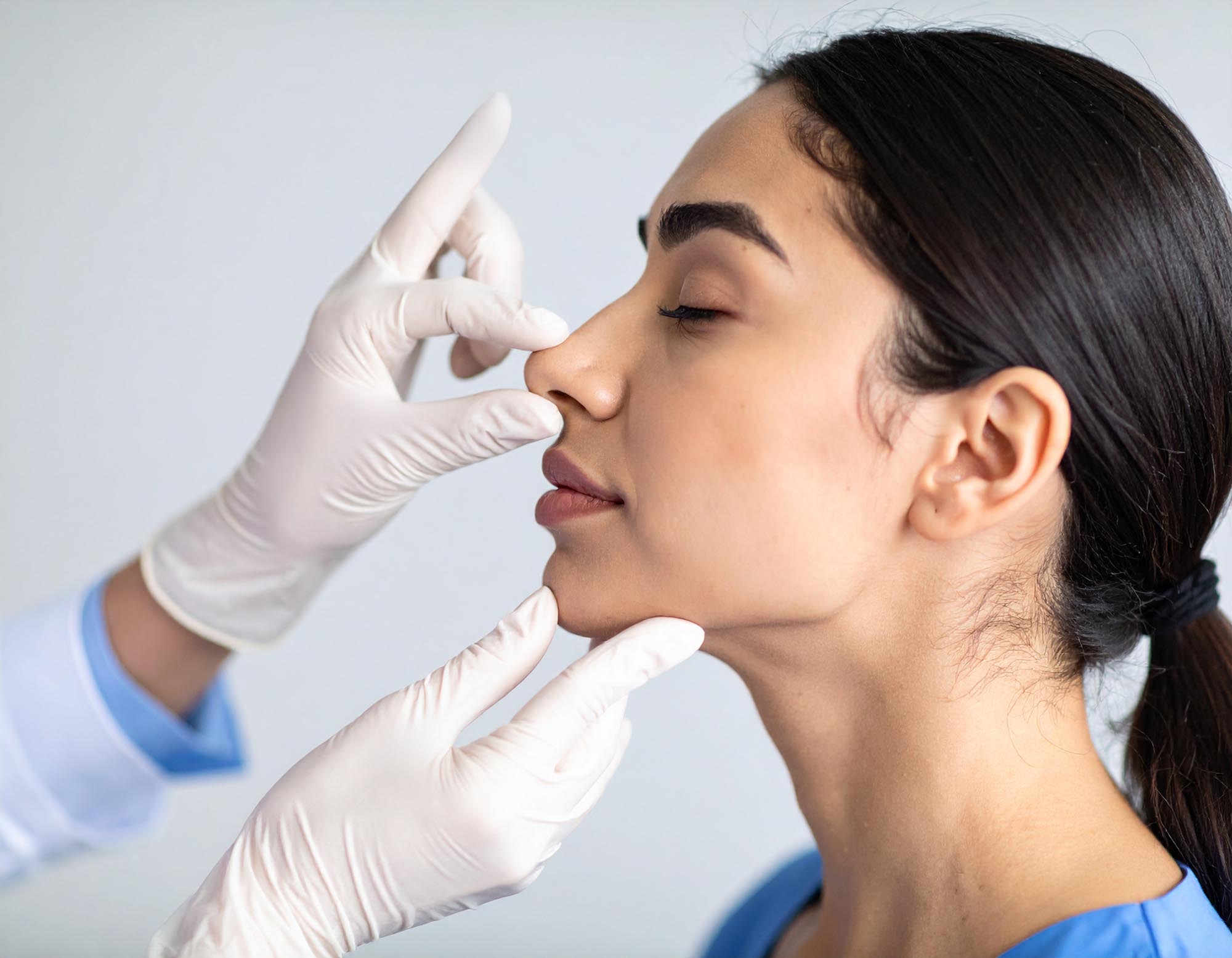 Aesthetic consultation for rhinoplasty (nose reshaping surgery)